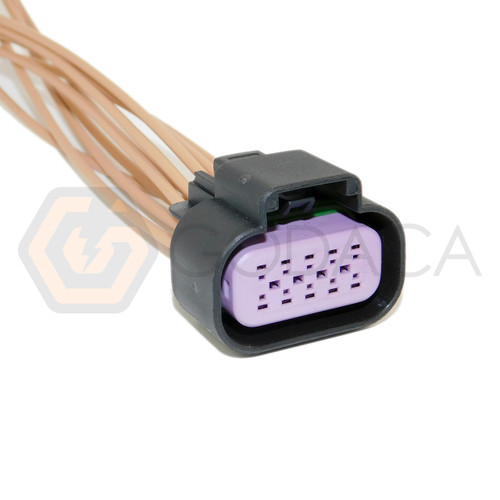 1x Connector 10-way 10 pin for Throttle position Sensor 15326842