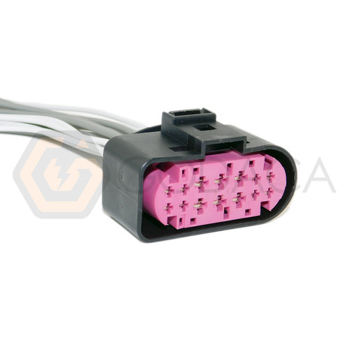 1x Connector 14-way 14 pin for Headlight 1J0 973 737