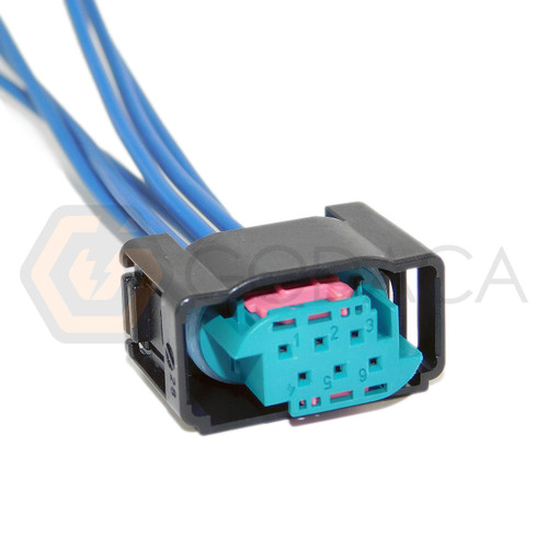 1x Connector 6-way 6 pin for Pedal Sensor Audi Volkswagen  BMW