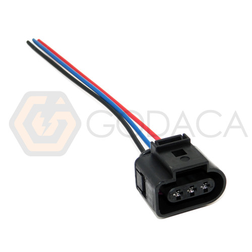 1x Connector 3-way 3 pin for Water level sender Audi  1J0 973 723