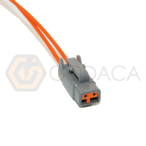 1x Connector 2-way DTM Deutsch DTM06-2S