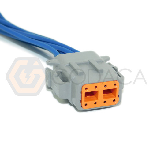 1x Connector 8-way DTM Deutsch DTM06-08SA
