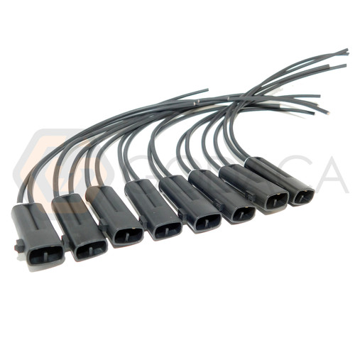 8x Male Connector 2-way for Ignition Coil injector 90980-11246