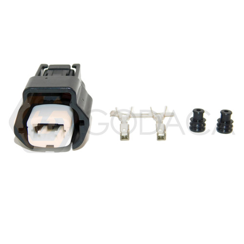 1x Connector 2-way for fuel injector 16600-53J03 w/out wire