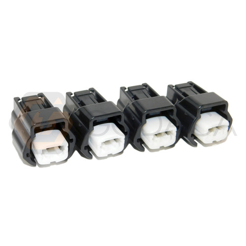4x Connector 2-way for fuel injector 16600-53J03 w/out wire