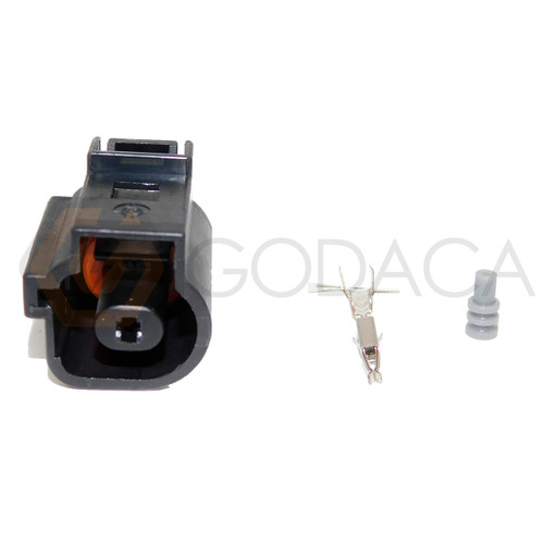 1x Connector 1-way 1 pin for Audi Oil Pressure Sensor 1J0 973 081 w/out wire