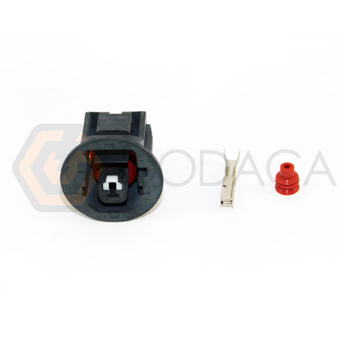 1x Connector 1-way 1 pin for Toyota Oil Pressure Sensor 90980-11363 w/out wire