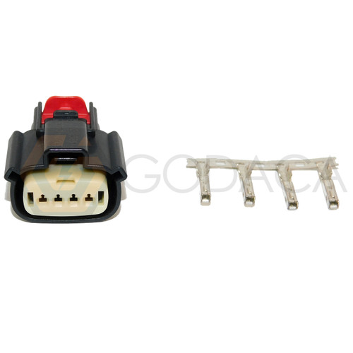 1x Connector 4-way for Ford Compressor Clutch WPT-925 w/out wire