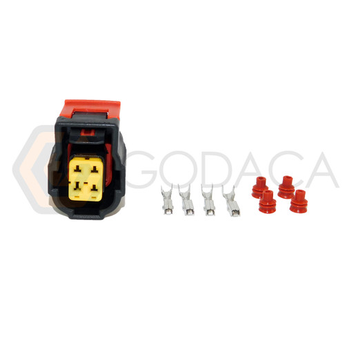 1x Connector 4-way 4 pin for O2 Oxygen Sensor SG1849 w/out wire