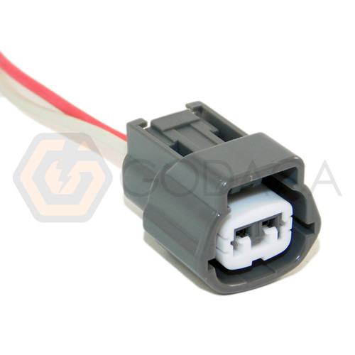 1x Connector 2 pin 2-way for Washer windshield Pump 28920-CA000