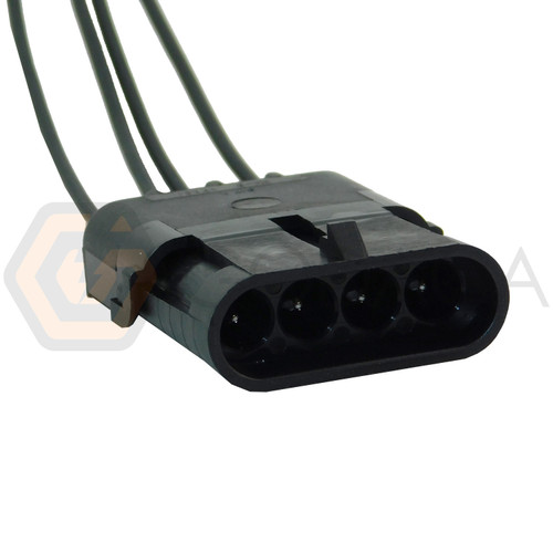 1x Connector 4-way for Wiring Harness Lamp PT2141