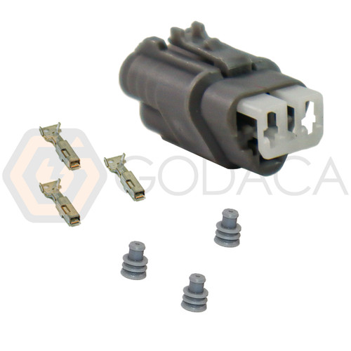 1x Connector 3-way for Head light 90980-11245 w/out wire