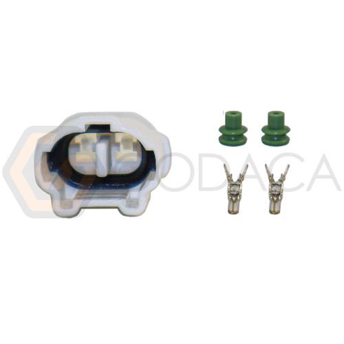 1x Male Connector 2-way for Rear fog light 90980-10555 w/out wire