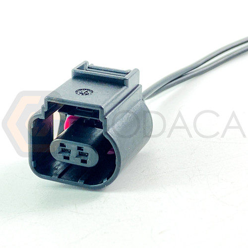 1x Connector 2-way for knock sensor 8K0 973 702