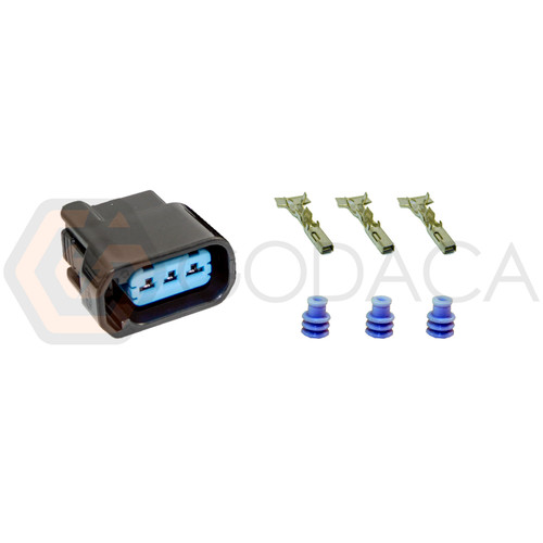 1x Connector 3 pin 3-way for Ignition coil Honda UF242 w/out wire