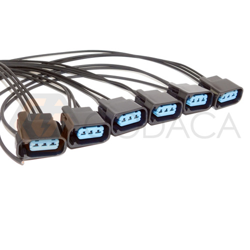 6x Connector 3 pin 3-way for Ignition coil Honda UF242