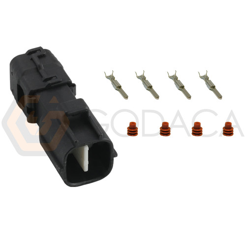 1x Male Connector 4-way for O2 Sensor 90980-11930 w/out wire