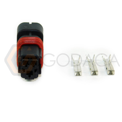 1x Connector 3-way for Temperature Sensor 7700101968 w/out wire