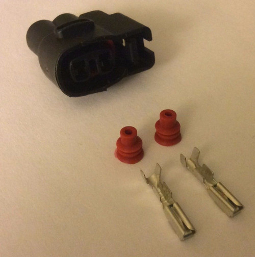 1x Connector 2-way for ignition coil 90980-10609 w/out wire