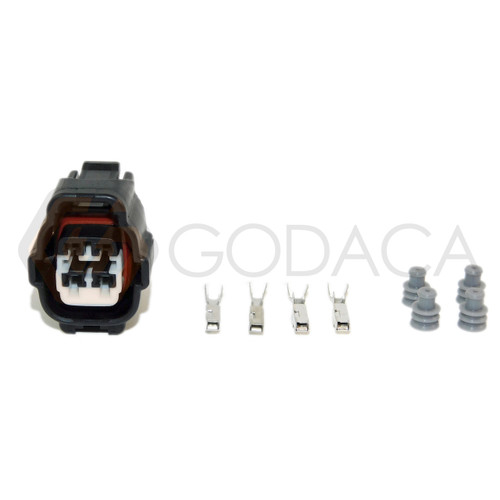 1x Connector 4-way 4 pin for O2 oxygen Sensor for Toyota Lexus 90980-10869 w/out wire