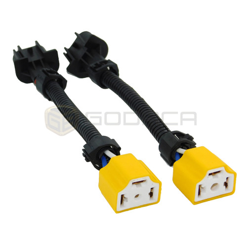 2x H13 9008 to H4 9003 Pigtail Headlight Conversion Harness for gm dodge ford