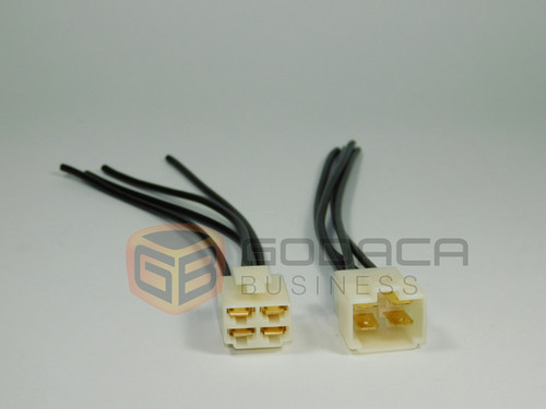 1x Female and Male Connector Tab 4-way Universal 6.3mm 01020101000489