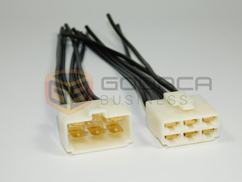 1x Female and Male Connector Tab 6-way Universal 6.3mm 01020101000491
