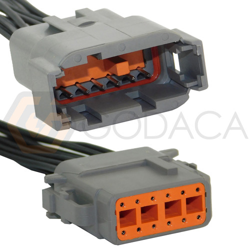 1x Set Female & Male Connector Plug 12-way Deutsch DTM