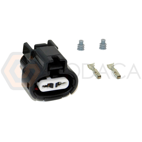 1x Connector 2-way for Air Intake 90980-11163 w/out wire