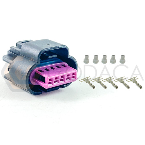 1x Connector 5-way for EGR Solenoid Valve 15306175 w/out wire