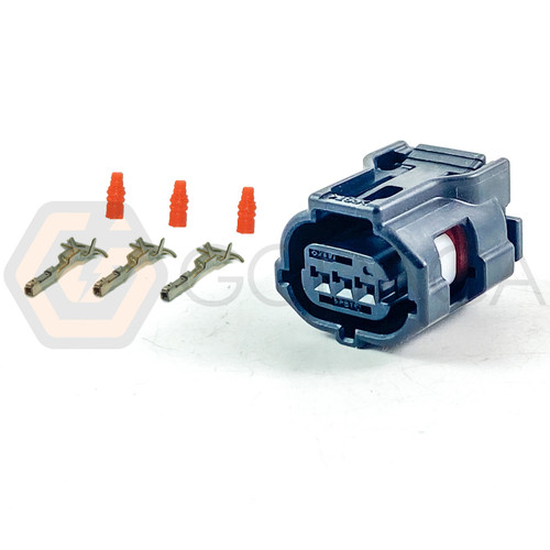 1x Connector 3-way for Headlight Leveling Motor 90980-12353 w/out wire
