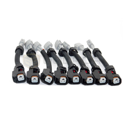 8x Female Ev6 to male Toyota Connector Fuel Injector Ignition coil Adapter