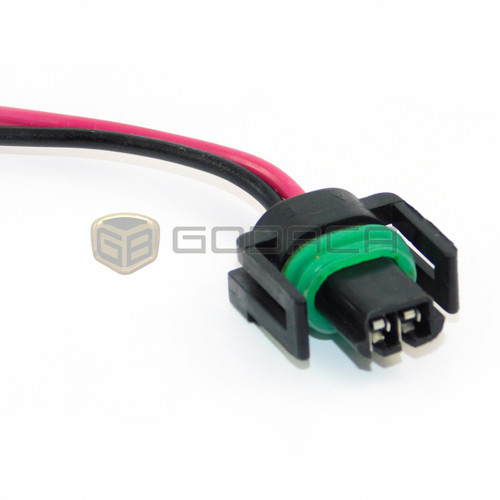 1x Connector 2-way 2 pin for Chevrolet Fuel injector PT231