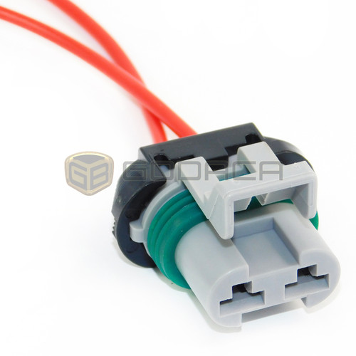 1x Connector 2-way for Opel Radiator Fan 93803566