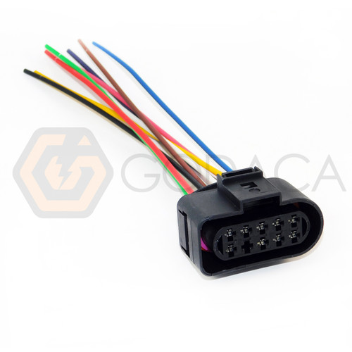 1x Connector 10-way for Audi Headlight 1J0 973 735