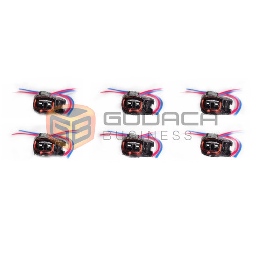 6x Connector 2-way for ignition coil 90980-1060