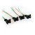 4x Connector Plug Harness EV1 Fuel Injector Harness Pigtail sensor 2-ways