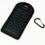 Waterproof Solar Power Bank Battery Charger 5000 mah for Cell Phone Black