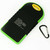 Waterproof Solar Power Bank Battery Charger 5000 mah for Cell Phone Yellow and Green