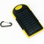Waterproof Solar Power Bank Battery Charger 5000 mah for Cell Phone Yellow