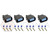 4x Connector 3 pin 3-way for Ignition coil Honda UF242 w/out wire