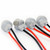 4x Connectors Socket Bulb Light Harness PigTail T10 168 194 rubber wedge LED