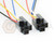 2 x Connector Socket Harness Nylon Relay 5 Pin Ways Universal Black