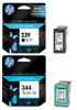 High Capacity Hp 339 Black & Hp 344 Tri-colour Original Ink Cartridge Multipack (Hp C8767ee & C9363ee)