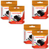 Compatible 6 Ink Cartridges Abk10 & Aclr10 Set For Advent A10 Aw10 Awp10 Printer