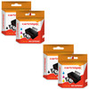 Compatible 4 Ink Cartridges Abk10 & Aclr10 Set For Advent A10 Aw10 Awp10 Printer