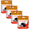 Compatible 4 Magenta Ink Cartridges For Cli-521 Canon Pixma Mp550 Mp560 Mp620 Mp630