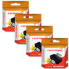 Compatible 4 Yellow Ink Cartridges For Cli-521 Canon Pixma Ip3600 Ip4600 Ip4700 Mp540