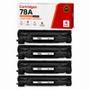 Compatible HP 78A CE278A Black Toner Cartridge 4 Pack for HP LaserJet Pro Printers