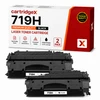 Compatible Canon 719H 3480B002AA High Capacity Black Toner Cartridge 2 Pack for i-SENSYS Printers